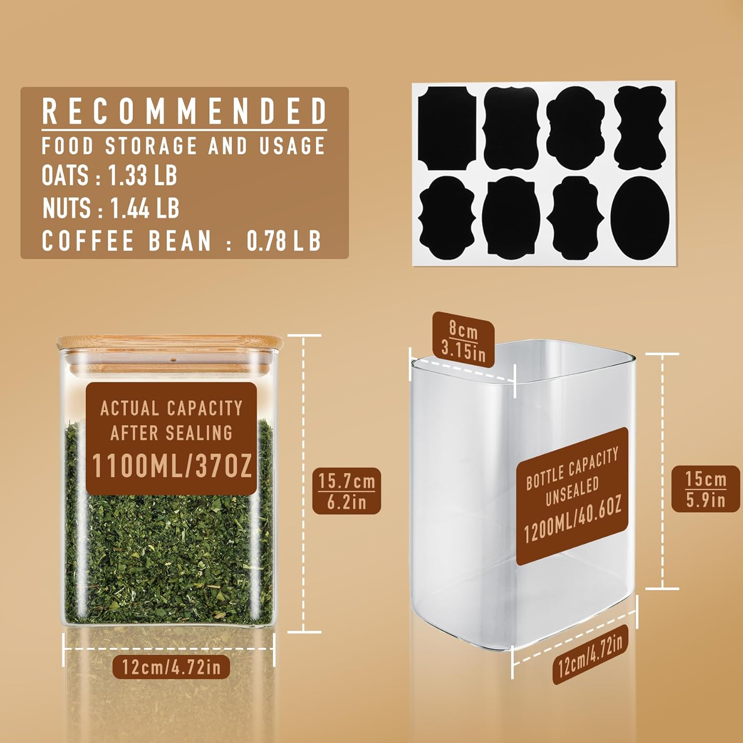37oz Rectangle Airtight Glass  – Food Storage Containers Glass recenzja i cena