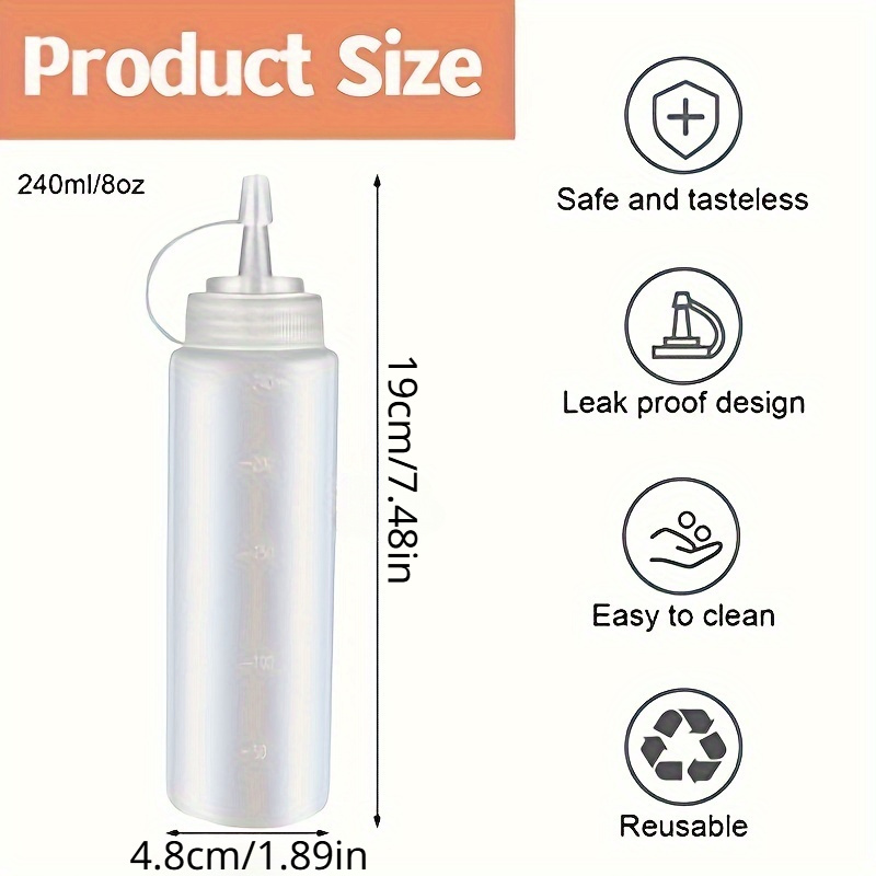 3pcs  Condiment Squeeze Bottle – Salad Dressing Bottle recenzja i cena
