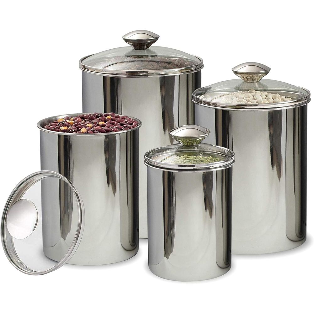 4-Piece Stainless Steel Food S – Food Storage Containers Glass recenzja i cena