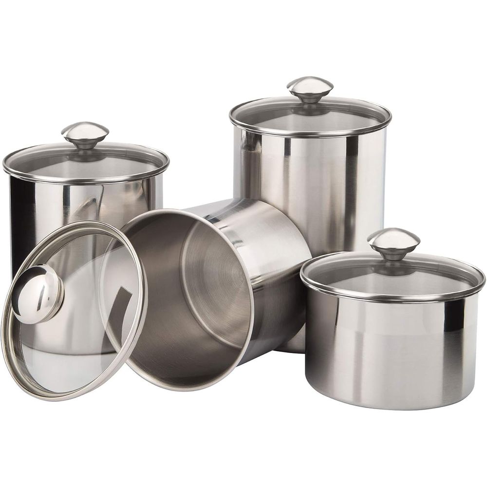 4-Piece Stainless Steel Food S – Food Storage Containers Glass recenzja i cena