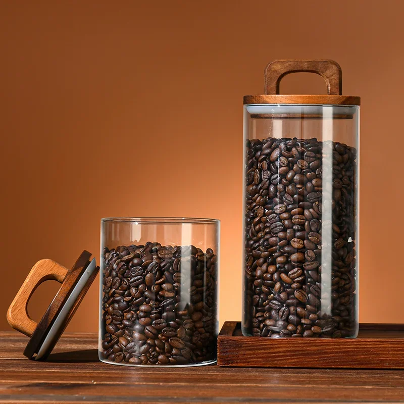 800-2100ml Wood Lid Glass Jar  – Food Storage Lidl recenzja i cena
