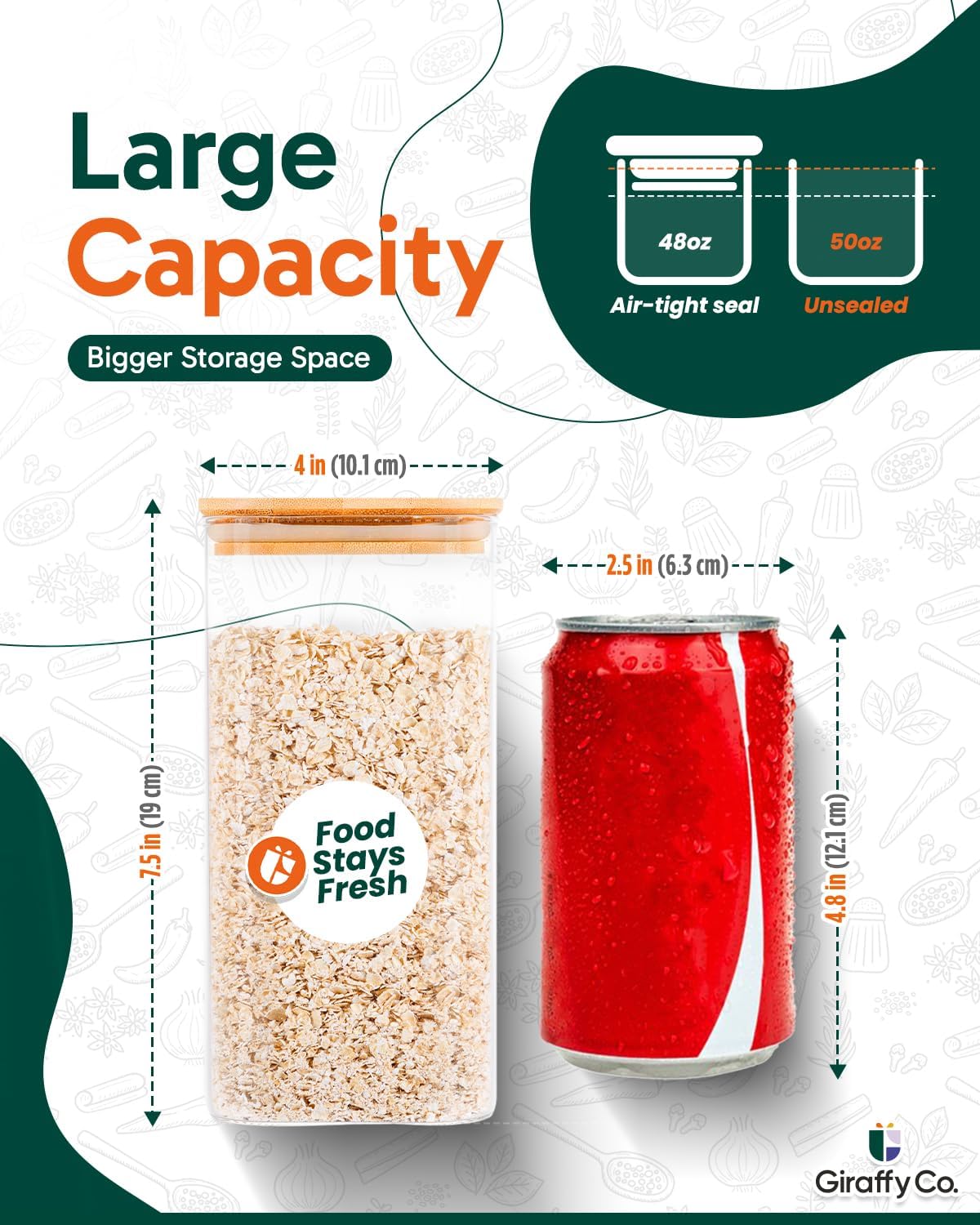 Glass Food Storage Jars with A – Food Storage Containers Glass recenzja i cena