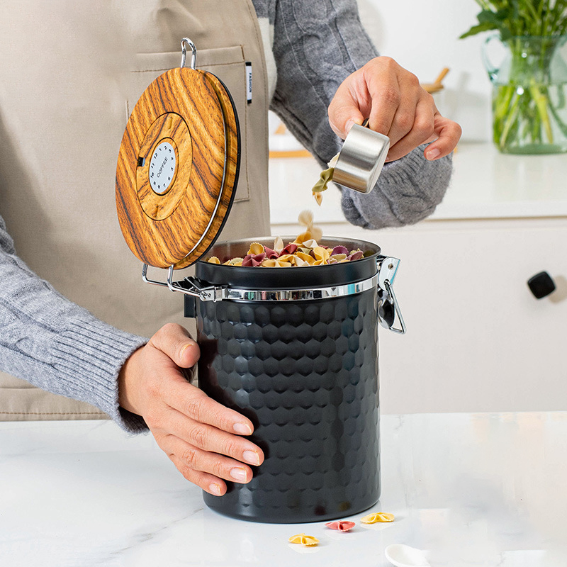 Kitchen Stainless Steel Coffee – Food Storage With Scoop recenzja i cena