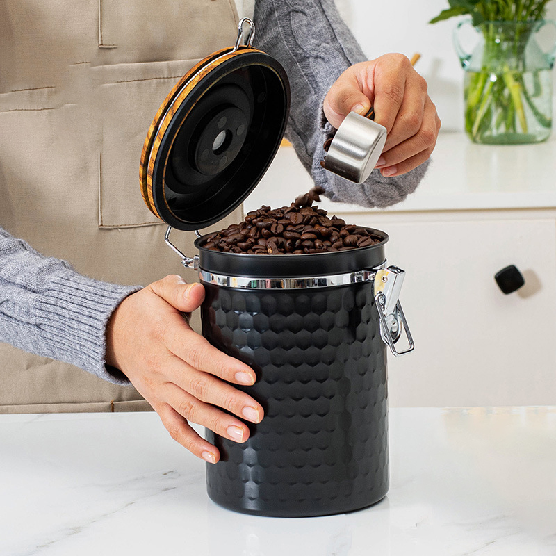 Kitchen Stainless Steel Coffee – Food Storage With Scoop recenzja i cena
