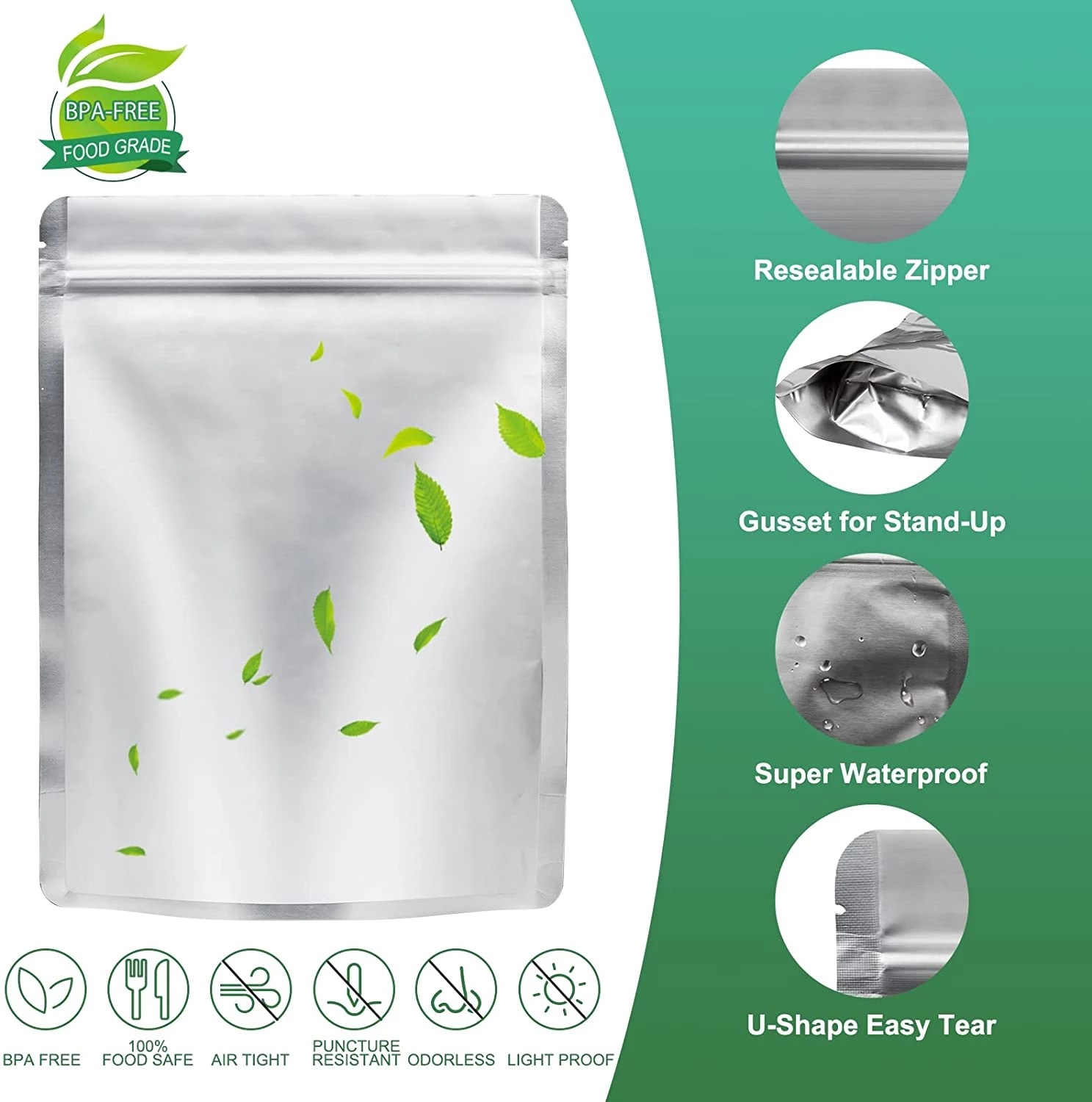 50Pack Reusable Aluminum Foil  – Food Storage Oxygen Absorbers recenzja i cena