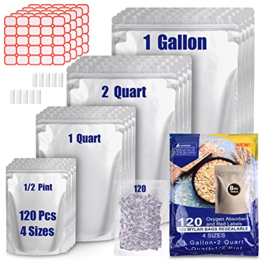 120 Mylar Bags for Food Storag – Food Storage Oxygen Absorbers recenzja i cena