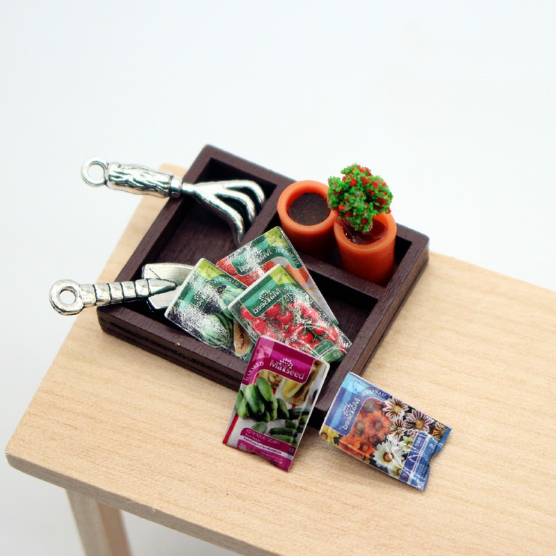 Dollhouse Gardening Wooden Box – Food Storage Plants recenzja i cena