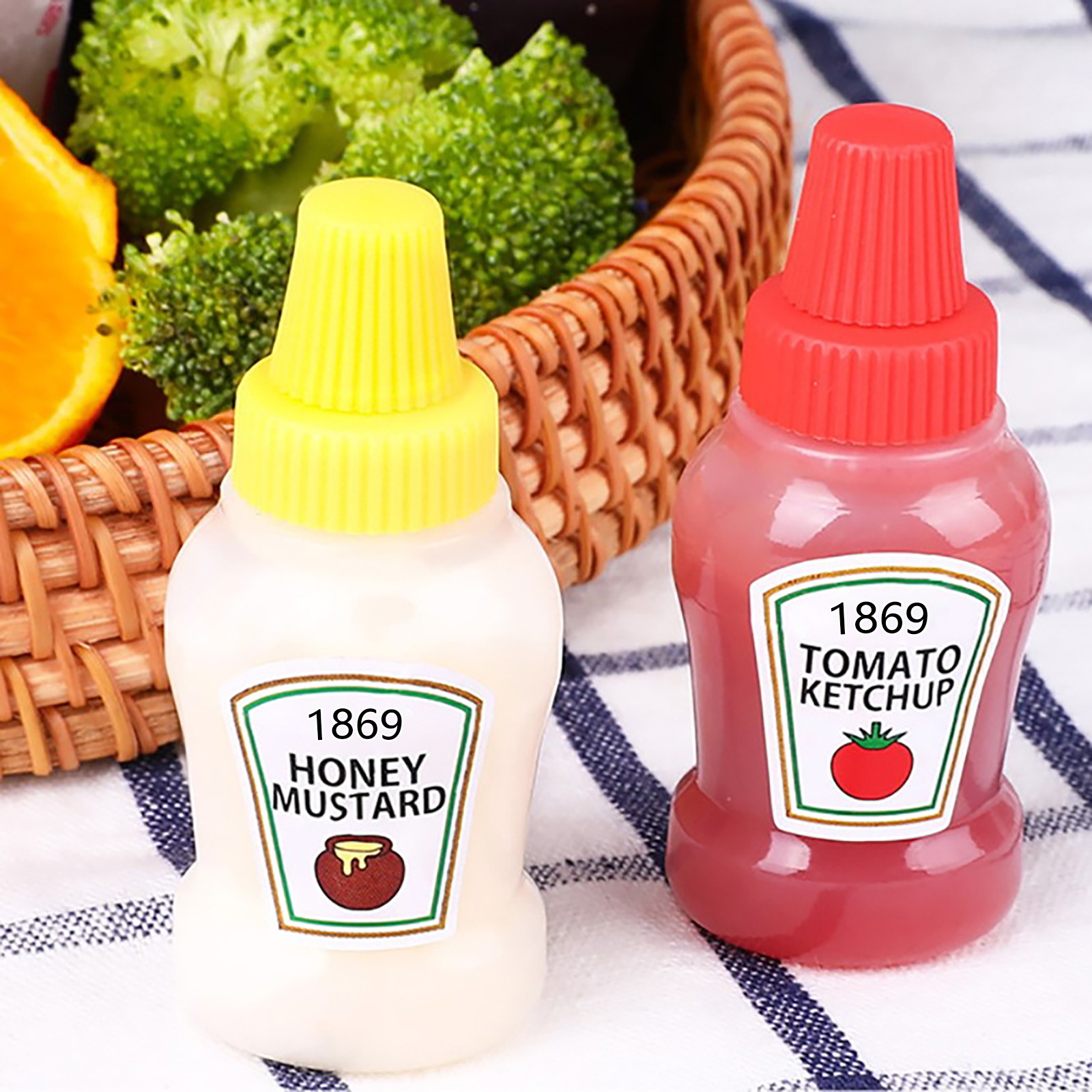 2pcs/set 25ML Mini Tomato Ketc – Salad Dressing Bottle recenzja i cena
