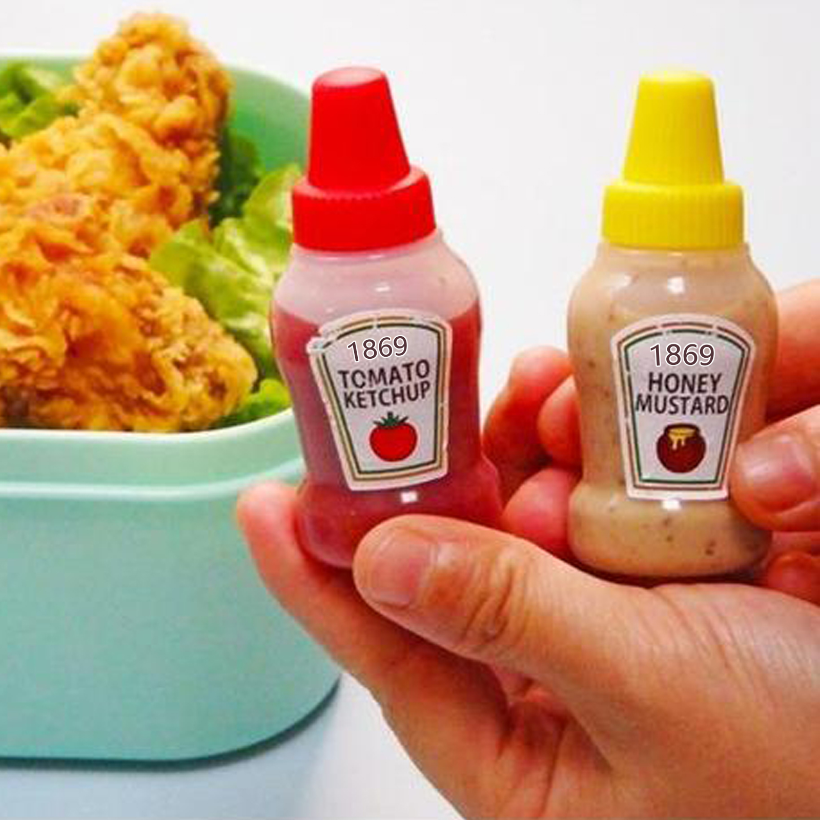 2pcs/set 25ML Mini Tomato Ketc – Salad Dressing Bottle recenzja i cena