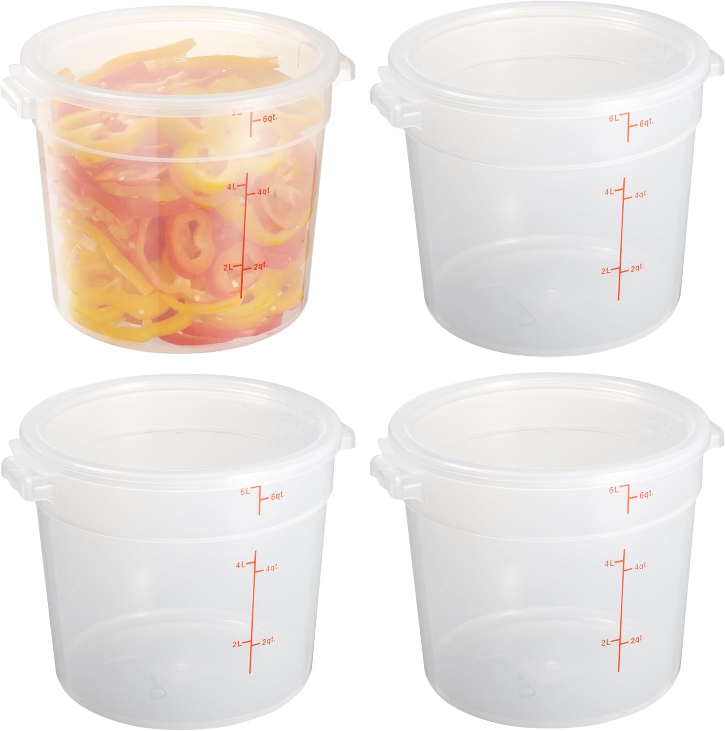 6 Quart Translucent Food Stora – Food Storage Quart Containers recenzja i cena