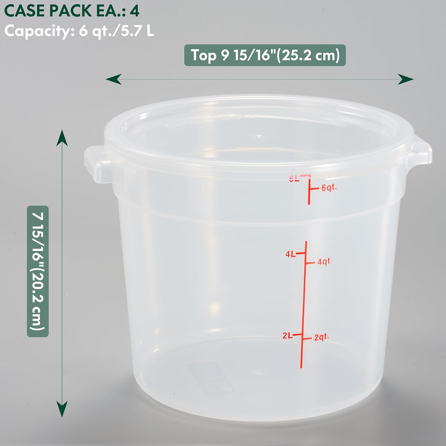 6 Quart Translucent Food Stora – Food Storage Quart Containers recenzja i cena