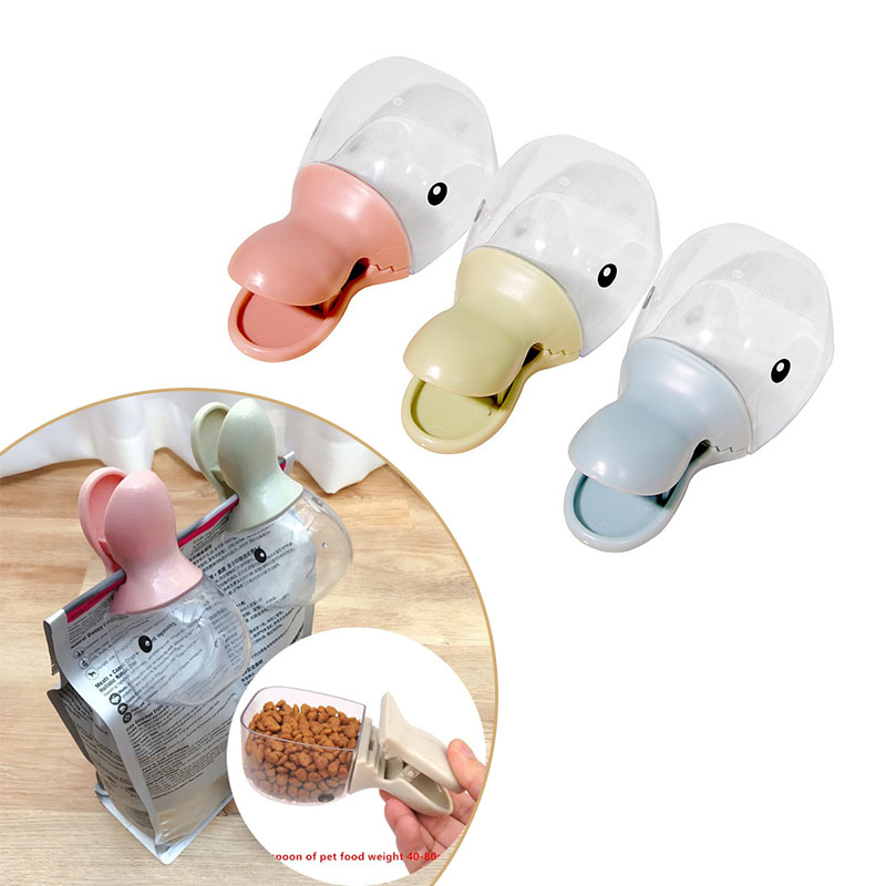Pet Food Spoon for Cat Dog Bow – Food Storage With Scoop recenzja i cena
