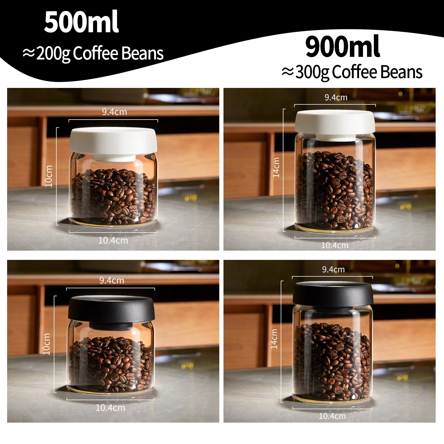 OANKR Vacuum Coffee Canister 5 – Food Storage Containers Glass recenzja i cena