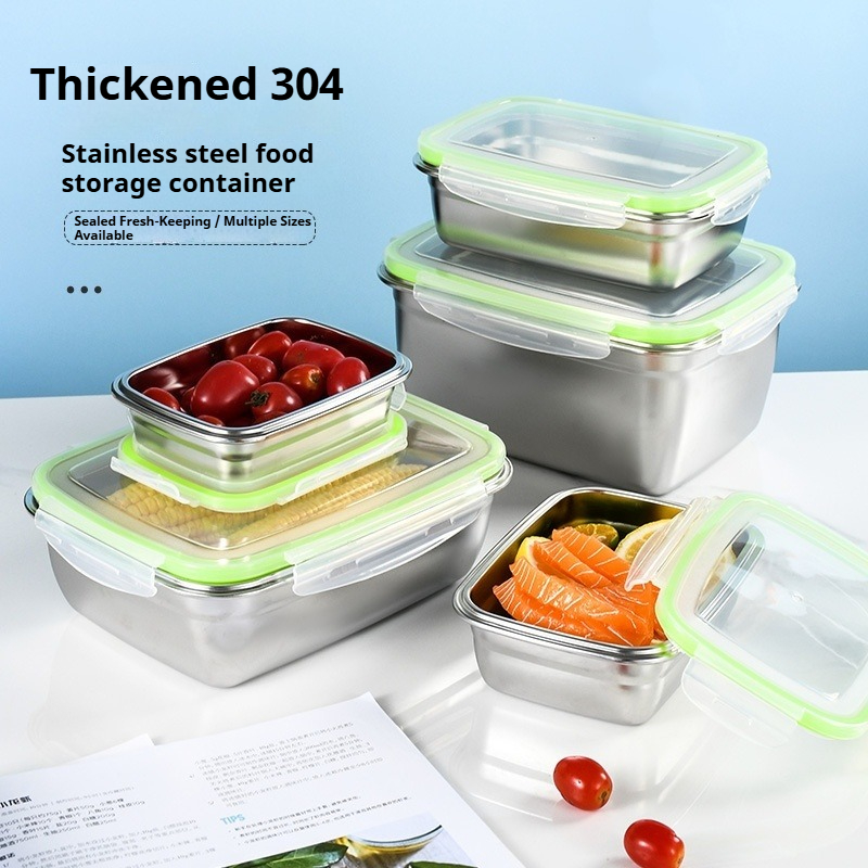 304 Stainless Steel Lunch Box  – Food Storage Stackable Containers recenzja i cena