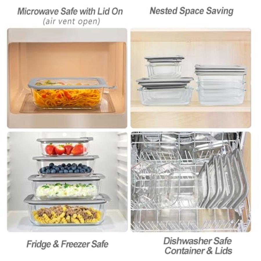 Glass Food Containers with Gla – Food Storage Lidl recenzja i cena
