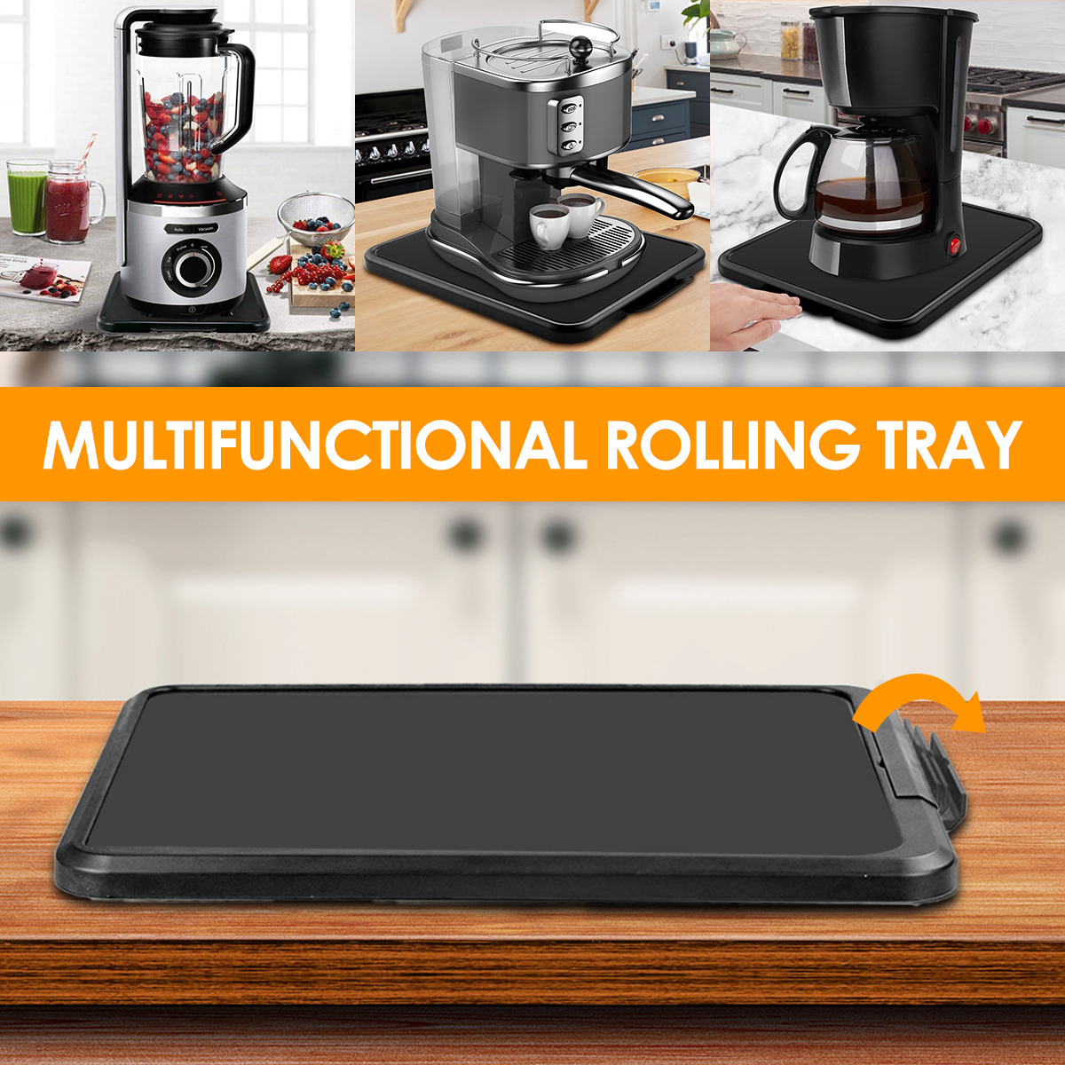 Kitchen Appliance Sliding Tray – Food Storage In Cabinets recenzja i cena