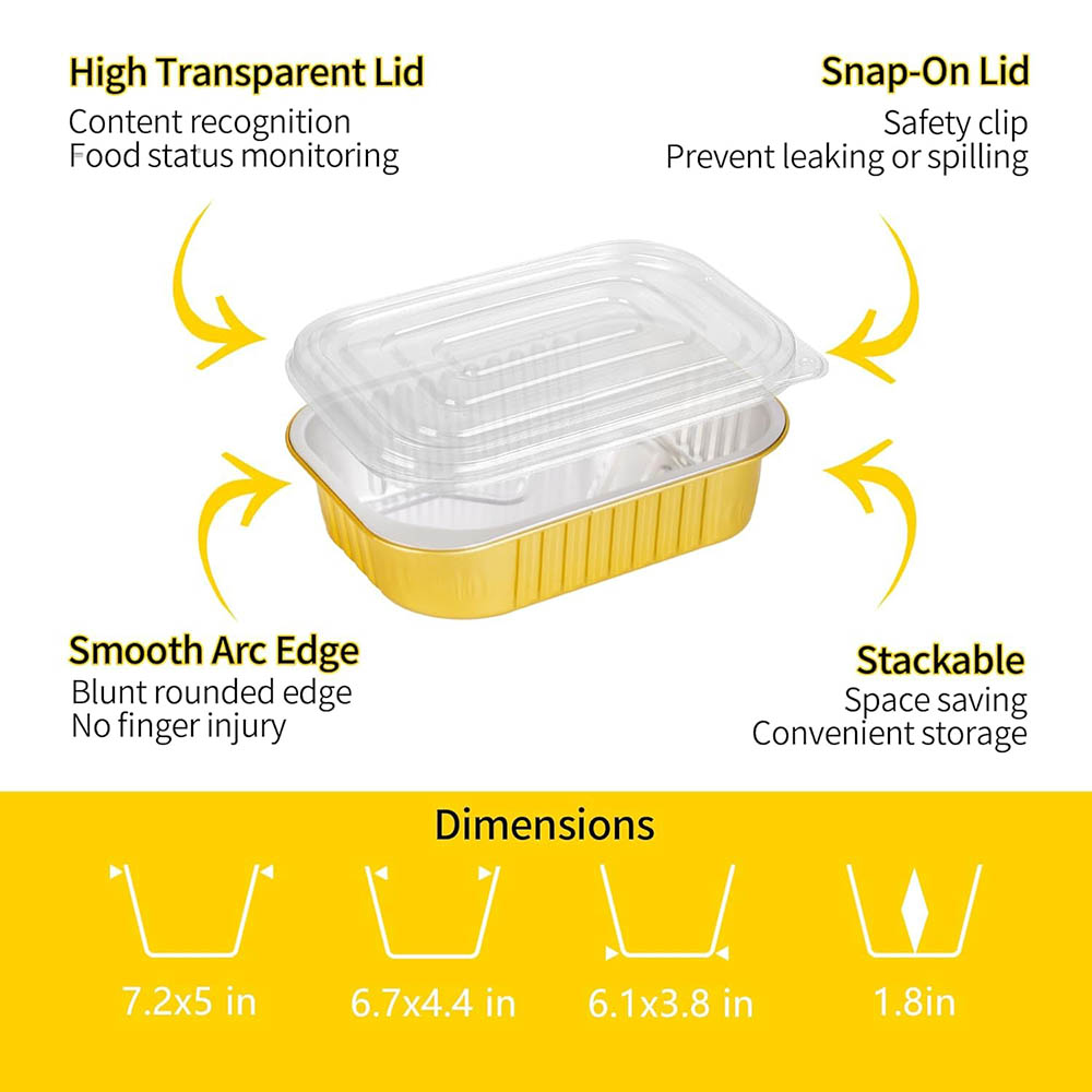 Small Aluminum Pans with Lids  – Food Storage Safety recenzja i cena