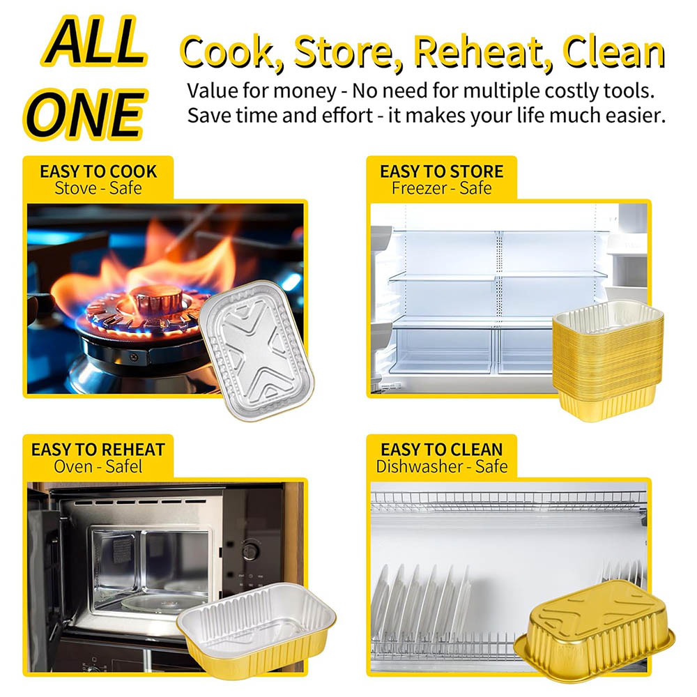 Small Aluminum Pans with Lids  – Food Storage Safety recenzja i cena