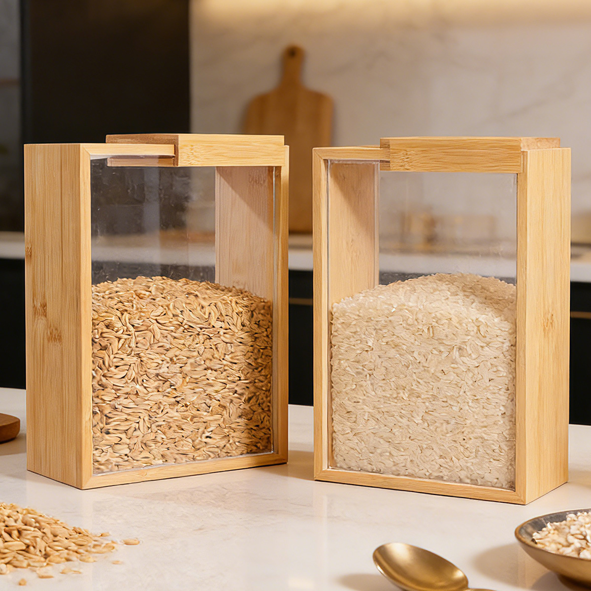 E9 1Pcs Bamboo Cereal Rice Sto – Food Storage Lidl recenzja i cena