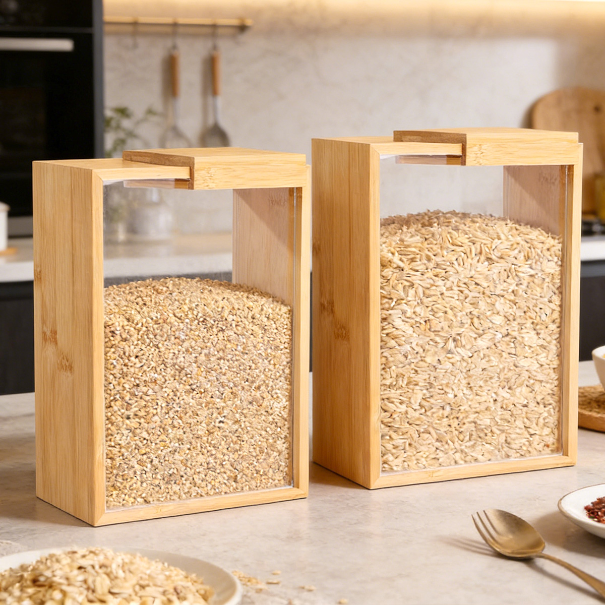 E9 1Pcs Bamboo Cereal Rice Sto – Food Storage Lidl recenzja i cena
