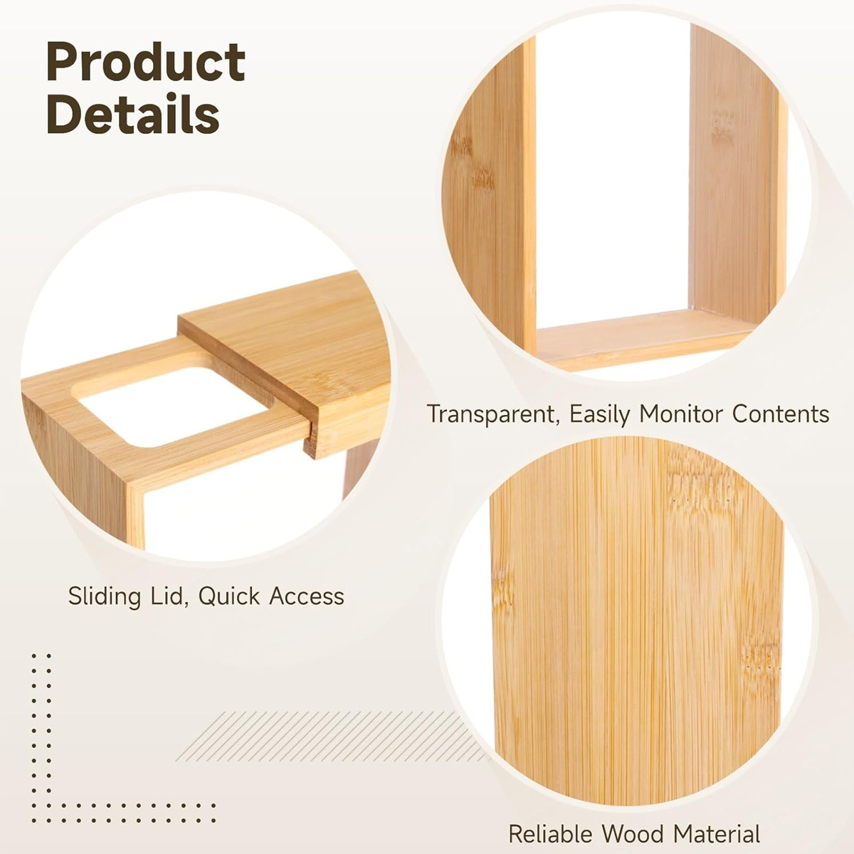E9 1Pcs Bamboo Cereal Rice Sto – Food Storage Lidl recenzja i cena