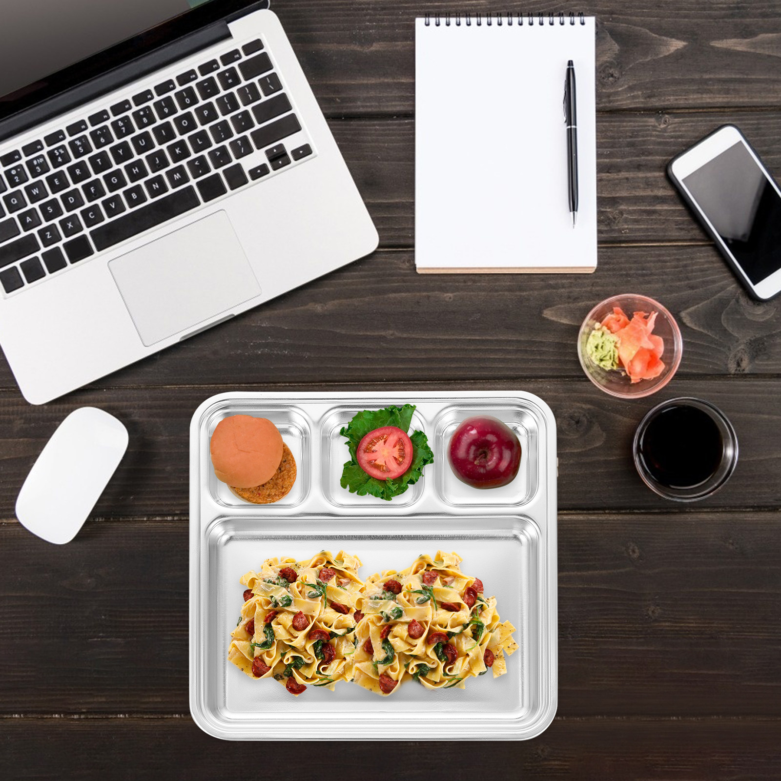 Stainless Steel Divided Plate  – Food Storage Dividers recenzja i cena