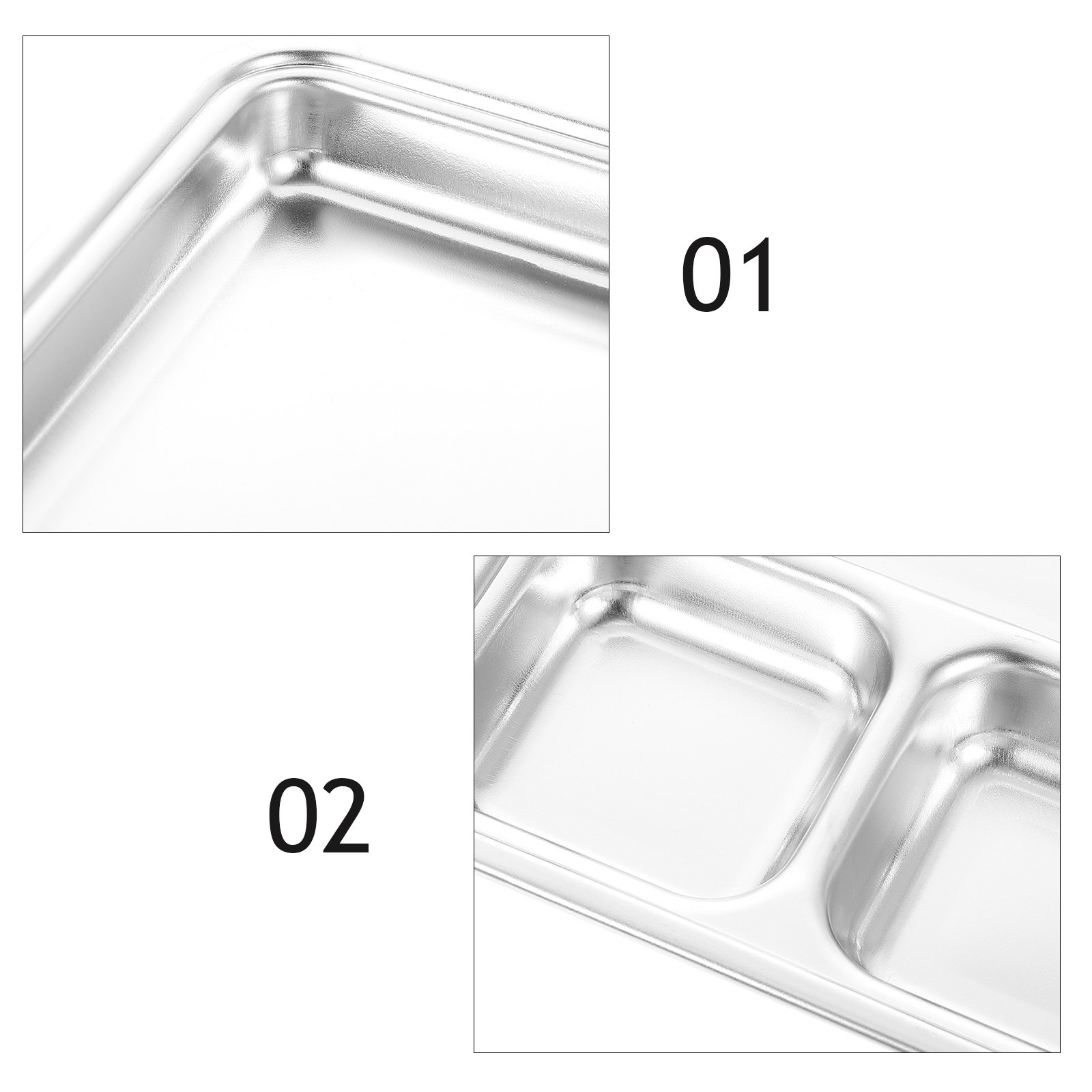Stainless Steel Divided Plate  – Food Storage Dividers recenzja i cena
