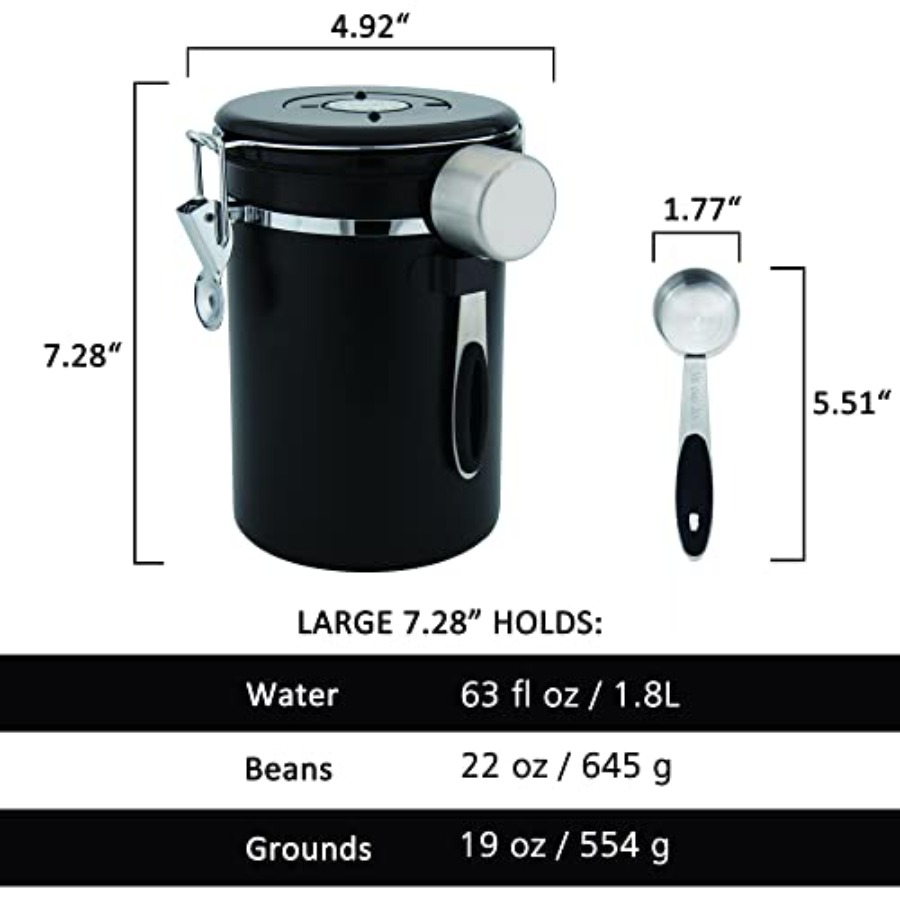 x 2pack 22oz Airtight Stainles – Food Storage With Scoop recenzja i cena