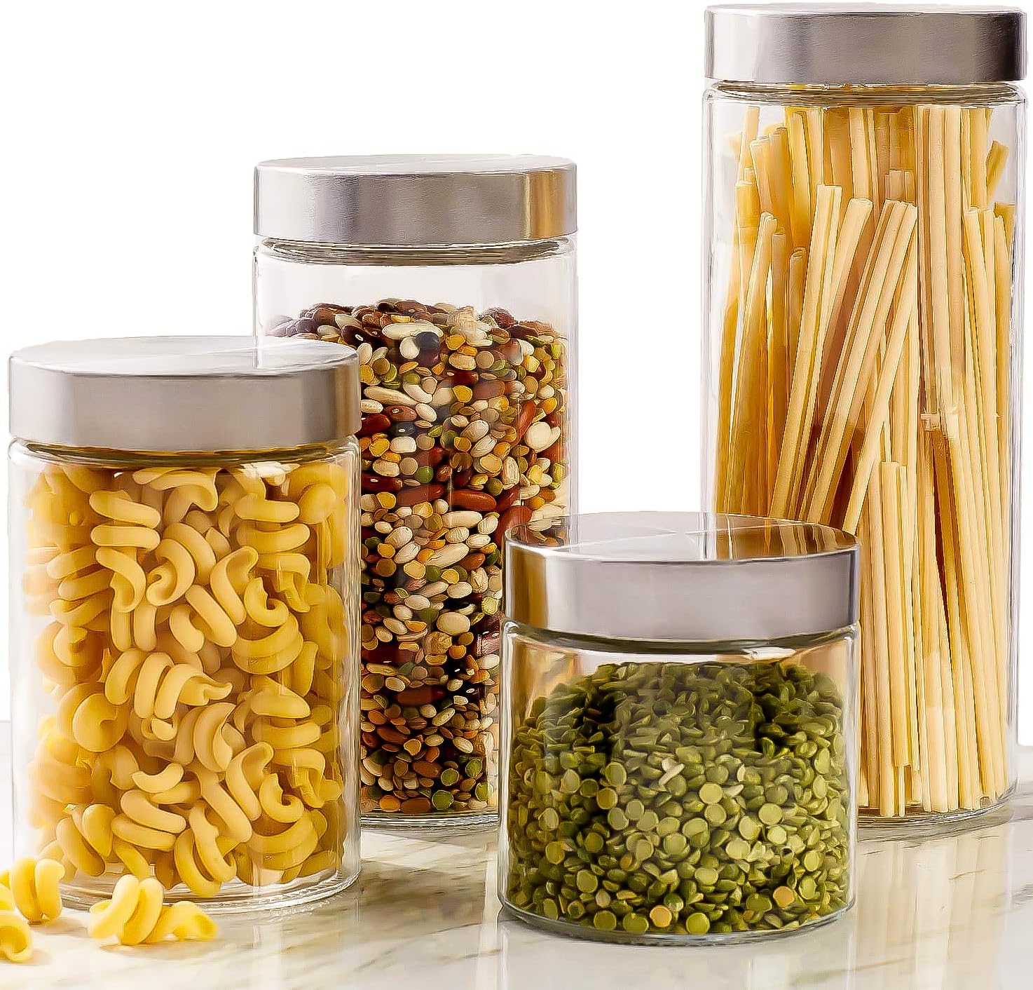 4pc Canister Sets for Kitchen  – Set Food Storage recenzja i cena