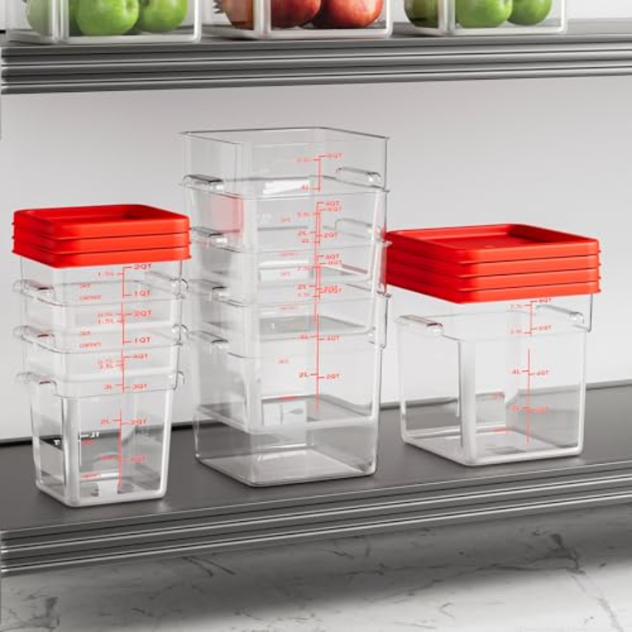 6 Quart Set of 4 Food Storage  – Food Storage Quart Containers recenzja i cena