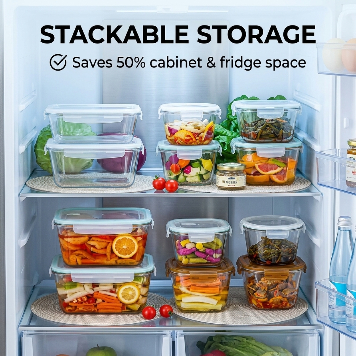 Large Capacity Borosilicate Gl – Food Storage Stackable Containers recenzja i cena