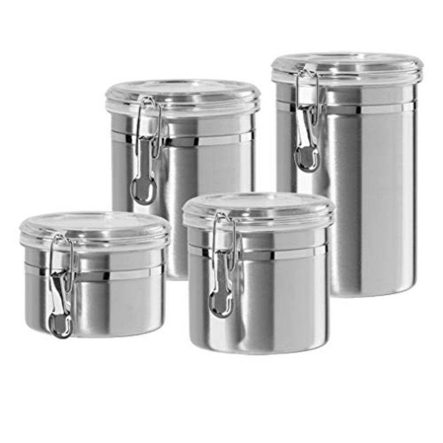 Set of 4 Stainless Steel Kitch – Set Food Storage recenzja i cena