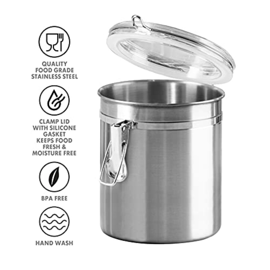 Set of 4 Stainless Steel Kitch – Set Food Storage recenzja i cena