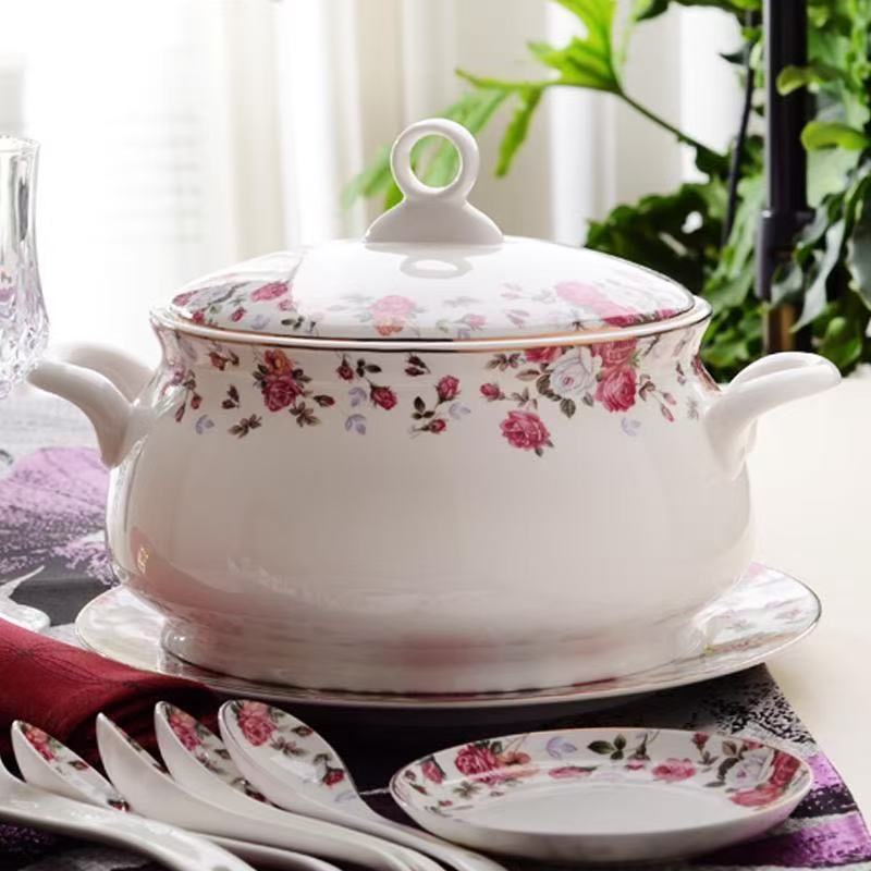 9 Inch, Bone China Tureen for  – Food Storage Plants recenzja i cena
