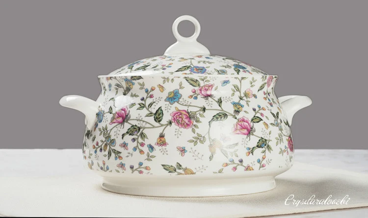 9 Inch, Bone China Tureen for  – Food Storage Plants recenzja i cena