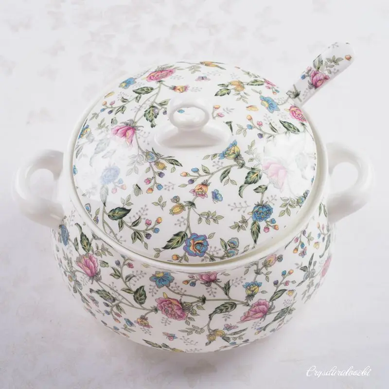 9 Inch, Bone China Tureen for  – Food Storage Plants recenzja i cena
