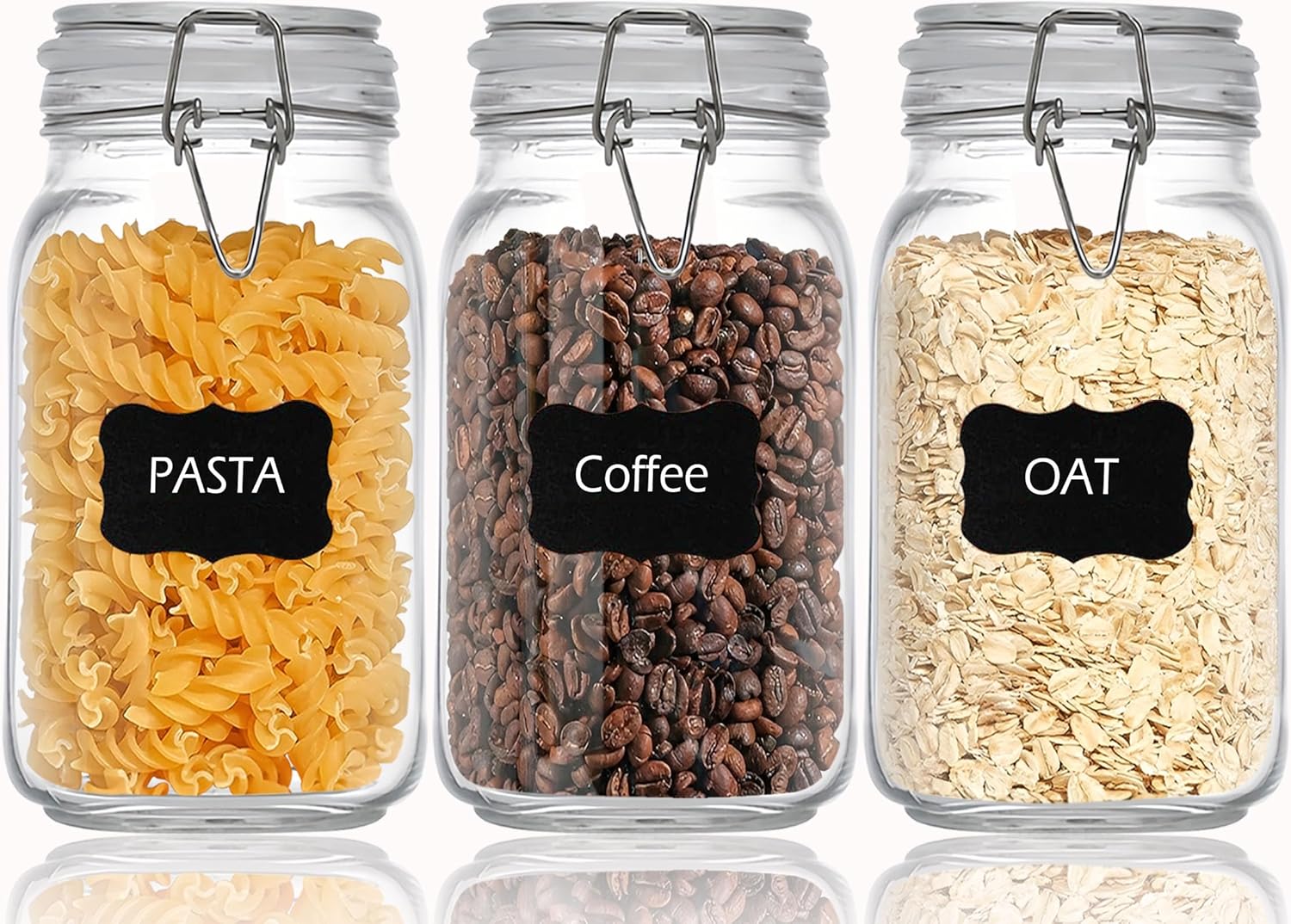 Clear Food Storage Jars 50oz S – Set Food Storage recenzja i cena