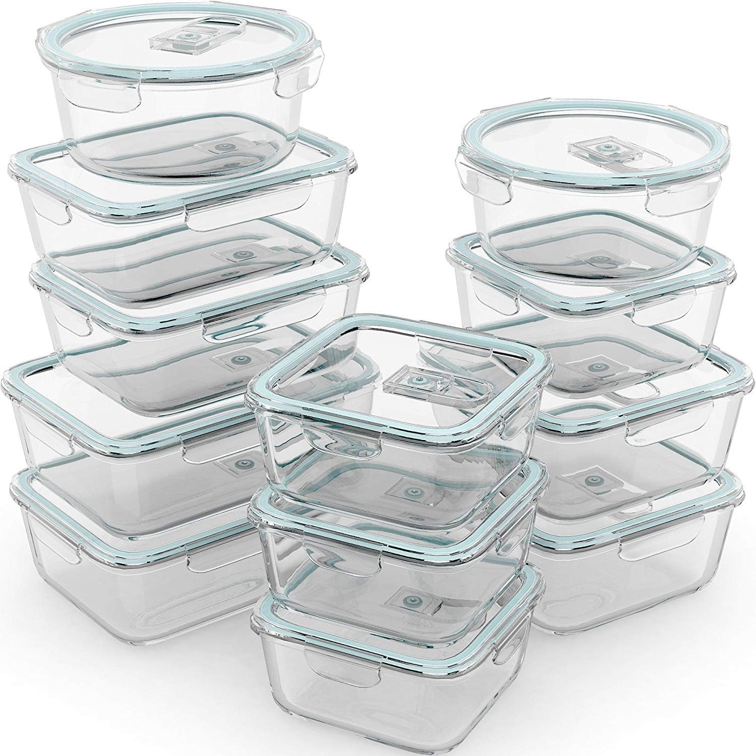 24 Pc Airtight Glass Food Stor – Food Storage Containers Glass recenzja i cena
