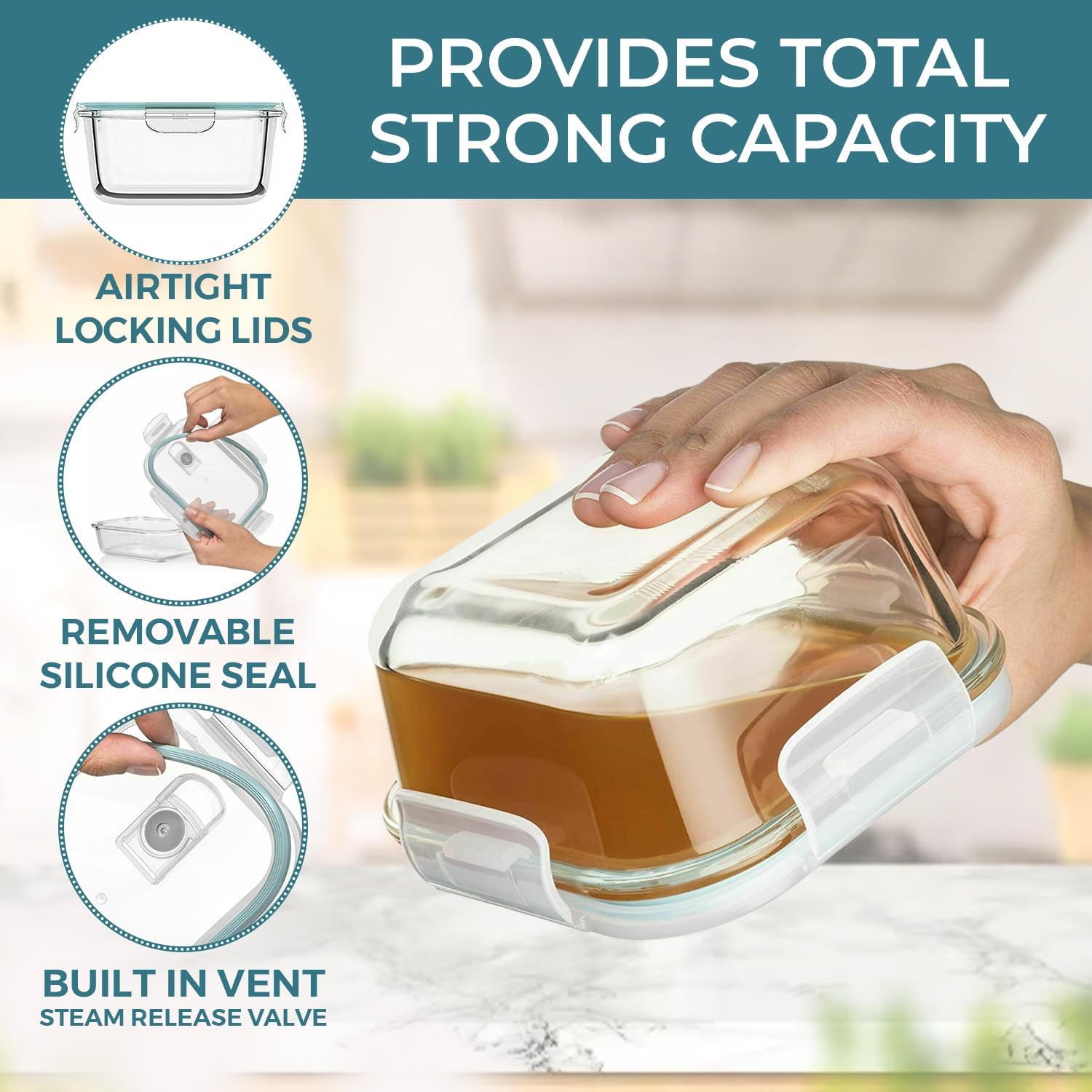 24 Pc Airtight Glass Food Stor – Food Storage Containers Glass recenzja i cena