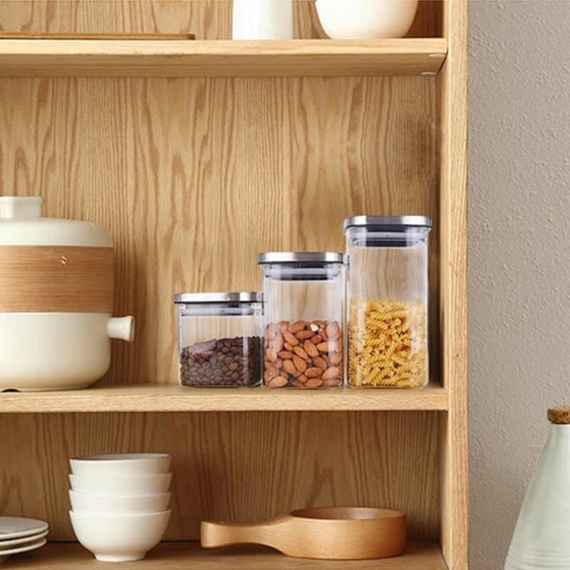 Square Glass Jars With Stainle – Food Storage Lidl recenzja i cena