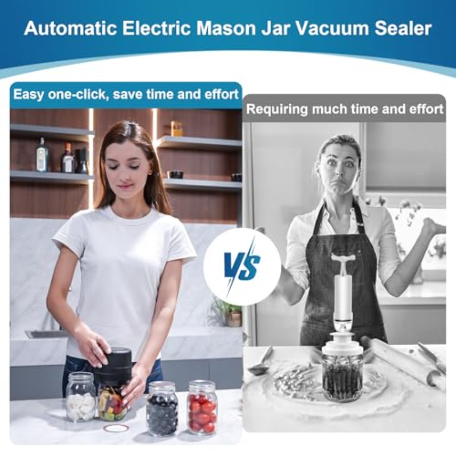 Electric Mason Jar Vacuum Seal – Food Storage Technology recenzja i cena