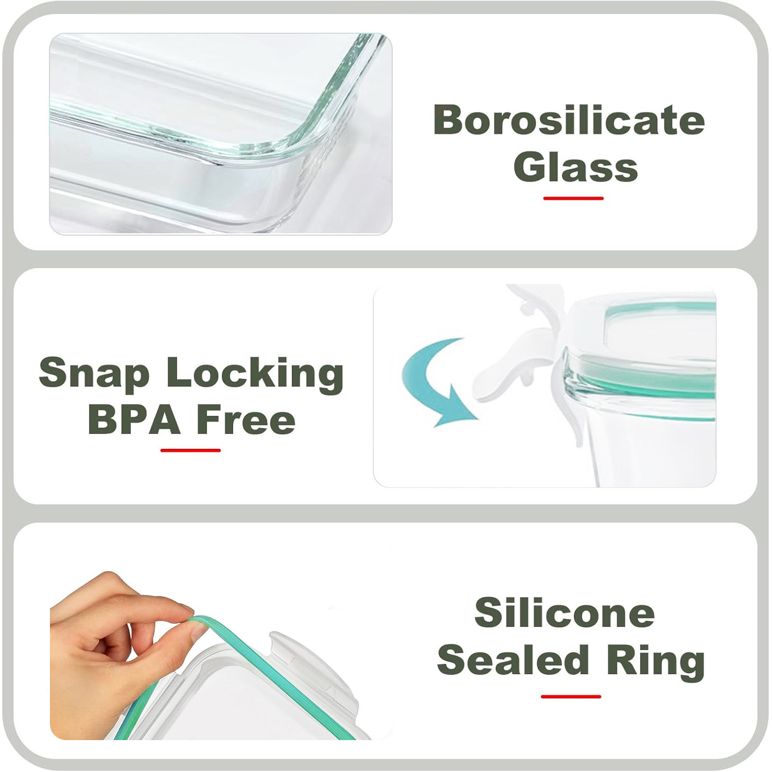 8-Pack Airtight Glass Food Sto – Food Storage Stackable Containers recenzja i cena