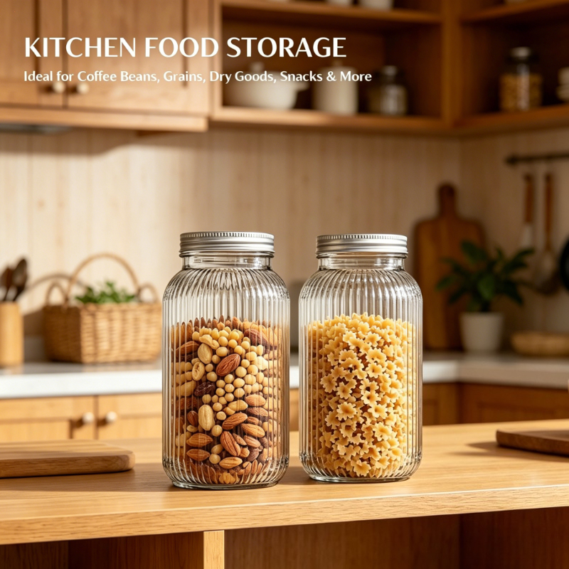 2PCS Wide-Mouth Glass Mason Ja – Food Storage Lidl recenzja i cena