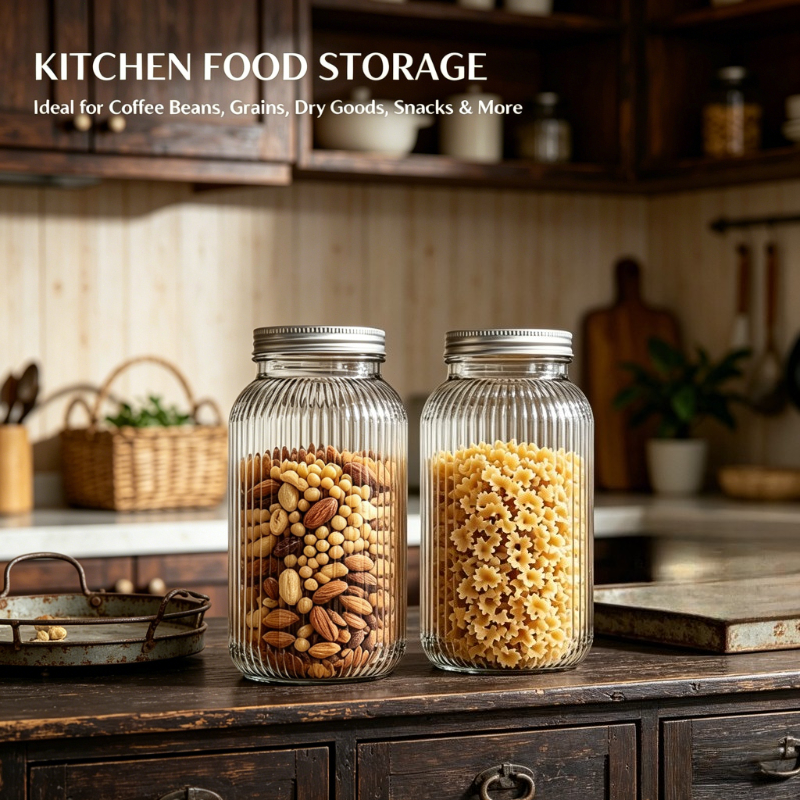 2PCS Wide-Mouth Glass Mason Ja – Food Storage Lidl recenzja i cena