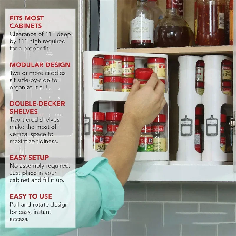 Multi-layer Storage Rotating R – Food Storage In Cabinets recenzja i cena