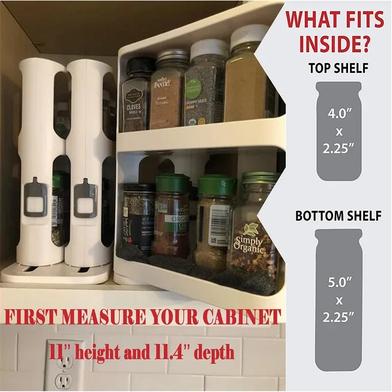 Multi-layer Storage Rotating R – Food Storage In Cabinets recenzja i cena