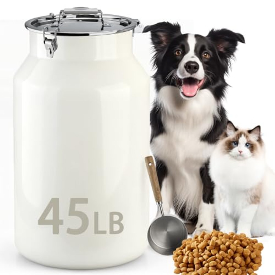 Pet food storage container for – Food Storage With Scoop recenzja i cena