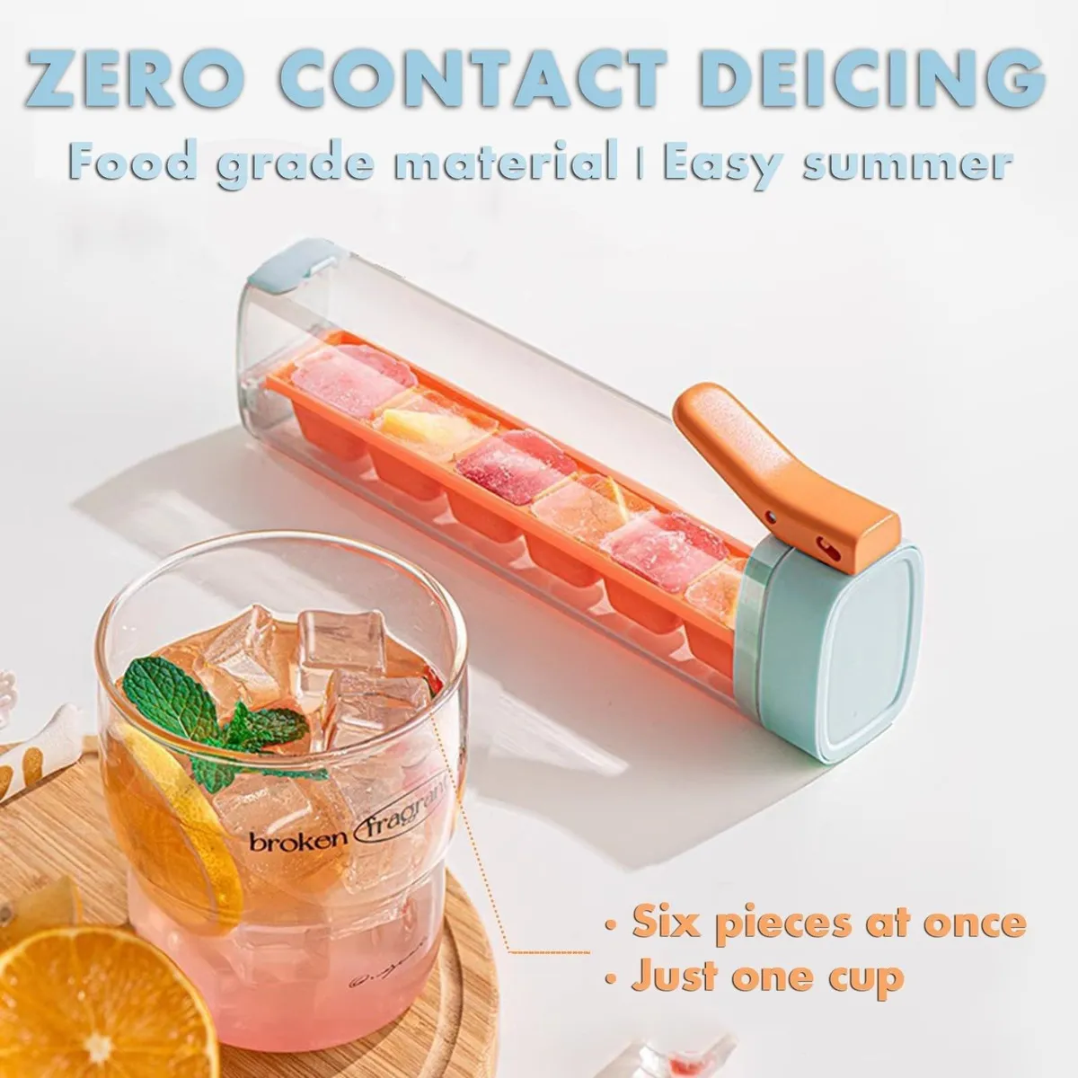 Ice Cube Tray with Lid Easy Re – Storage Food Tray recenzja i cena