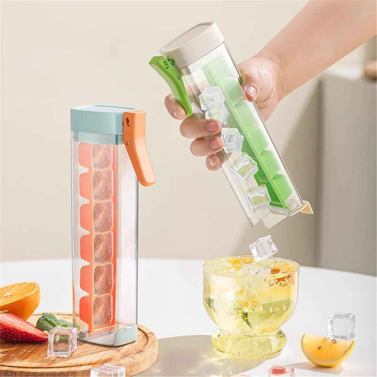 Ice Cube Tray with Lid Easy Re – Storage Food Tray recenzja i cena