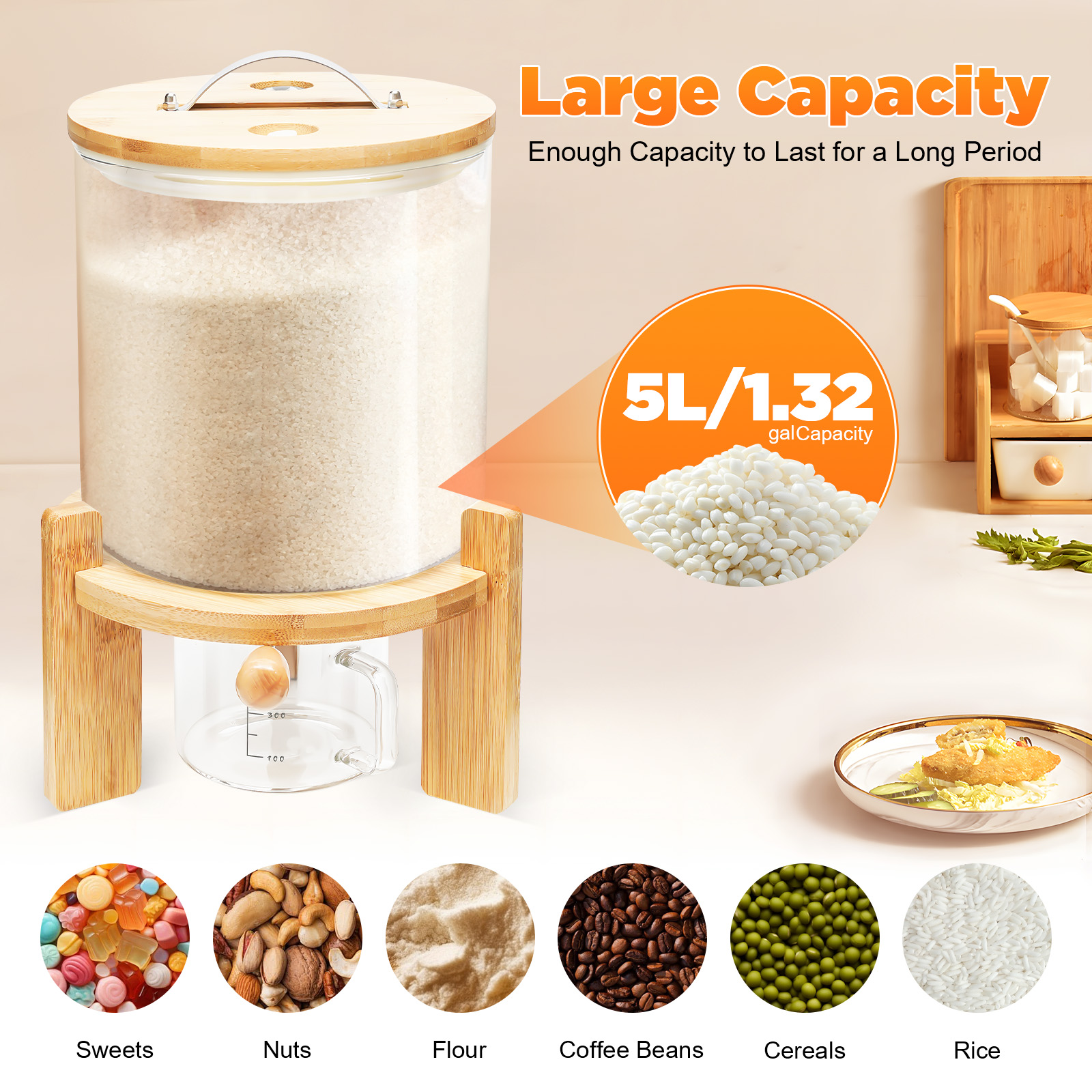 Capacity Airtight Glass Dry Fo – Food Storage Lidl recenzja i cena
